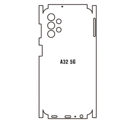 Hydrogel - zadní ochranná fólie - Samsung Galaxy A32 5G, typ výřezu 2