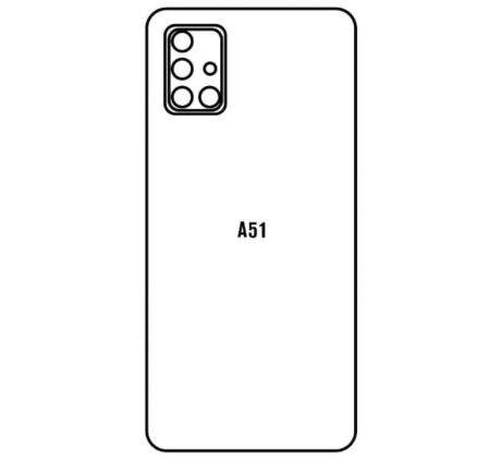 Hydrogel - zadní ochranná fólie- Samsung Galaxy A51, typ výřezu 3