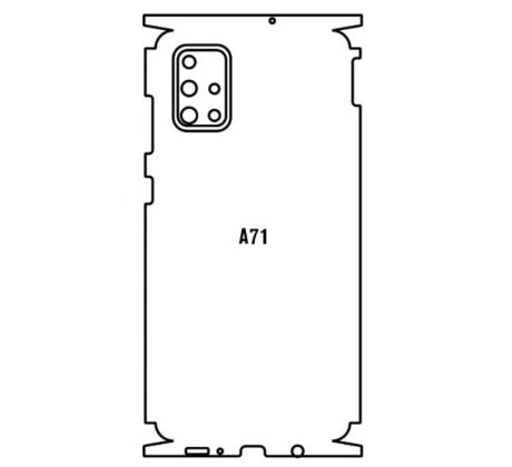 Hydrogel - zadní ochranná fólie - Samsung Galaxy A71, typ výřezu 3