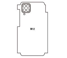 Hydrogel - zadní ochranná fólie - Samsung Galaxy M12, typ výřezu 2