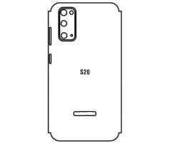 Hydrogel - zadní ochranná fólie - Samsung Galaxy S20, typ výřezu 4