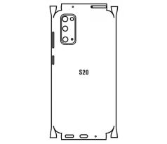 Hydrogel - zadní ochranná fólie - Samsung Galaxy S20, typ výřezu 3