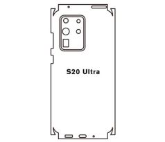 Hydrogel - zadní ochranná fólie - Samsung Galaxy S20 Ultra - typ výřezu 3
