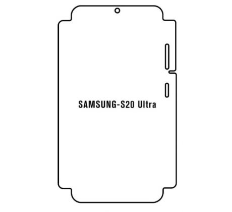 Hydrogel - ochranná fólie - Samsung Galaxy S20 Ultra - typ výřezu 3