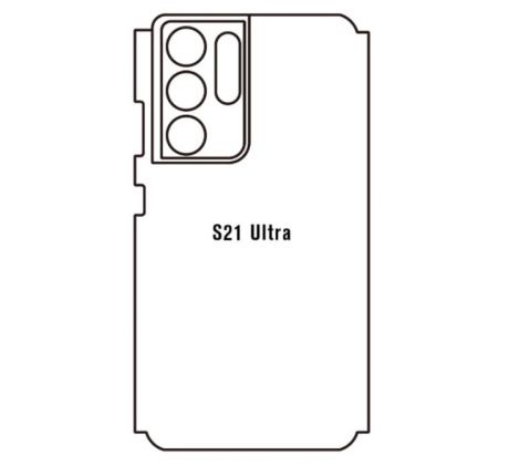 Hydrogel - zadní ochranná fólie - Samsung Galaxy S21 Ultra 5G - typ výřezu 8