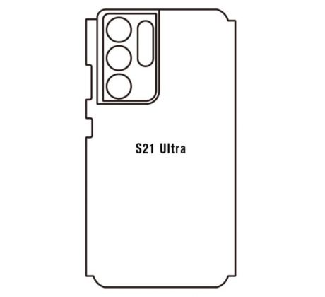 Hydrogel - zadní ochranná fólie - Samsung Galaxy S21 Ultra 5G - typ výřezu 8