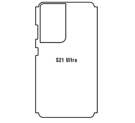 Hydrogel - zadní ochranná fólie - Samsung Galaxy S21 Ultra 5G - typ výřezu 7