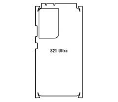 Hydrogel - zadní ochranná fólie - Samsung Galaxy S21 Ultra 5G - typ výřezu 5