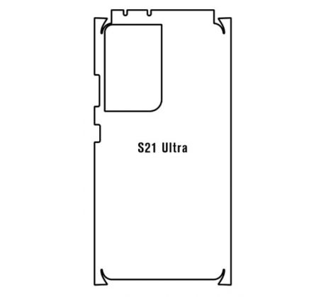 Hydrogel - zadní ochranná fólie - Samsung Galaxy S21 Ultra 5G - typ výřezu 5