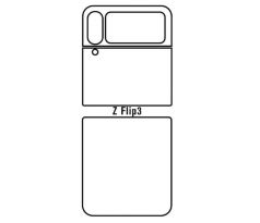 Hydrogel - zadní ochranná fólie - Samsung Galaxy Z Flip 3 5G (varianta 3)