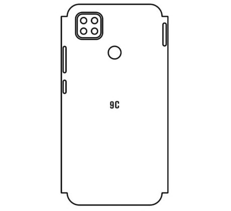 Hydrogel - zadní ochranná fólie - Xiaomi Redmi 9C, typ výřezu 2
