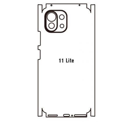 Hydrogel - zadní ochranná fólie - Xiaomi Mi 11 Lite/Mi 11 Lite 5G, typ výřezu 4