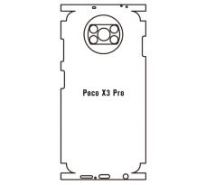 Hydrogel - zadní ochranná fólie - Xiaomi Poco X3 Pro, typ výřezu 3