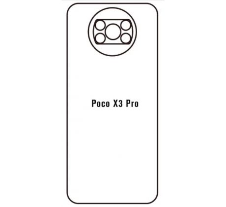 Hydrogel - zadní ochranná fólie - Xiaomi Poco X3 Pro, typ výřezu 4