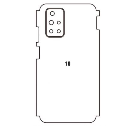 Hydrogel - zadní ochranná fólie - Xiaomi Redmi 10, typ výřezu 3