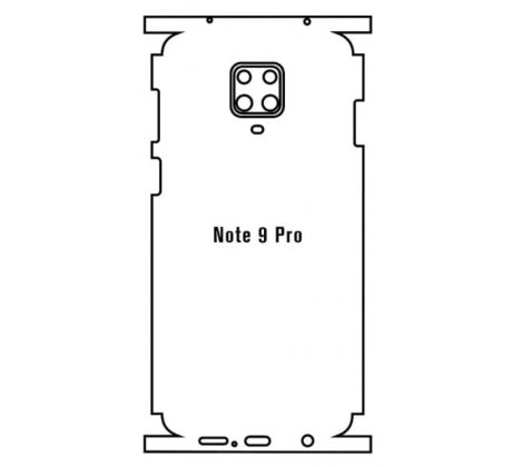 Hydrogel - zadní ochranná fólie - Xiaomi Redmi Note 9 Pro, typ výřezu 2
