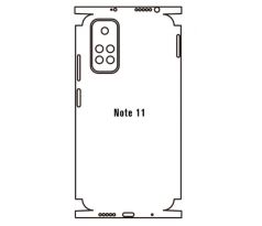 Hydrogel - zadní ochranná fólie - Xiaomi Redmi Note 11, typ výřezu 3