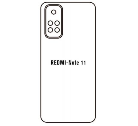 Hydrogel - zadní ochranná fólie - Xiaomi Redmi Note 11, typ výřezu 2