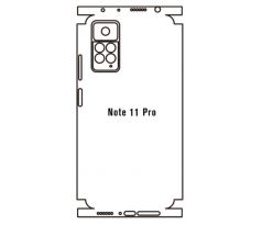 Hydrogel - zadní ochranná fólie - Xiaomi Redmi Note 11 Pro, typ výřezu 3