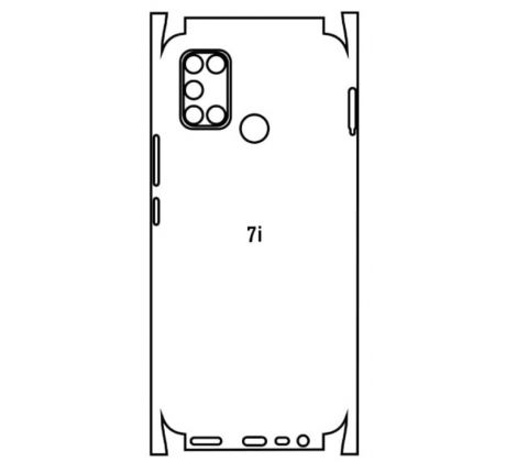 Hydrogel - zadní ochranná fólie - Realme 7i, typ výřezu 2