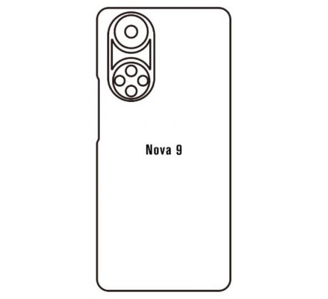 Hydrogel - zadní ochranná fólie - Huawei Nova 9, typ výřezu 2