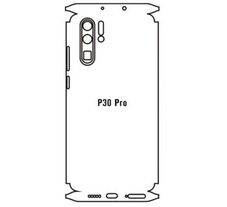 Hydrogel - zadní ochranná fólie - Huawei P30 Pro, typ výřezu 3