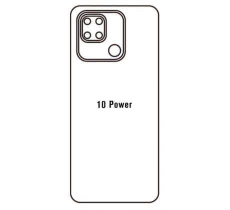 Hydrogel - zadní ochranná fólie - Xiaomi Redmi 10 Power, typ výřezu 2