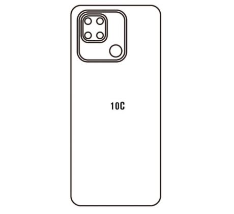 Hydrogel - zadní ochranná fólie - Xiaomi Redmi 10C, typ výřezu 2