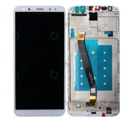 LCD displej + dotyková plocha pro Huawei Mate 10 Lite bílý s rámem