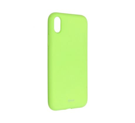 Roar Colorful Jelly Case -  iPhone XR žlutý limetkový