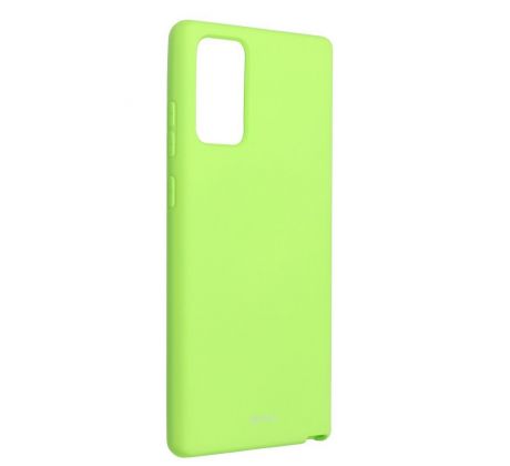 Roar Colorful Jelly Case -  Samsung Galaxy Note 20 žlutý limetkový