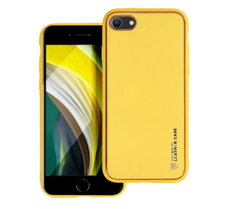 Forcell LEATHER Case  iPhone 7 / 8 / SE 2020 žlutý