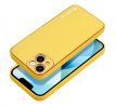 Forcell LEATHER Case  iPhone 13 žlutý