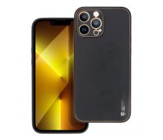 Forcell LEATHER Case  iPhone 13 Pro Max černý