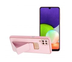 Forcell LEATHER Case Kickstand  Samsung Galaxy A13 4G růžový