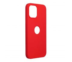 Forcell Silicone Case  iPhone 12 Pro Max červený (with hole)