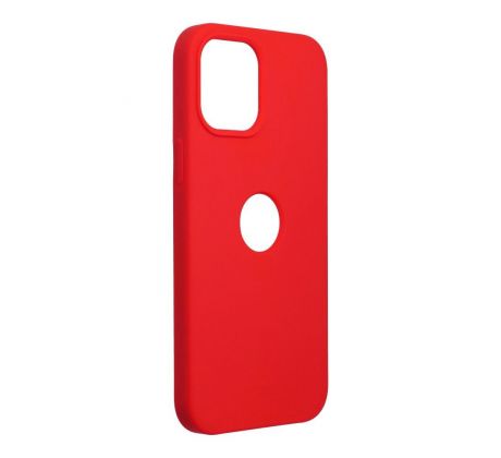 Forcell Silicone Case  iPhone 12 Pro Max červený (with hole)