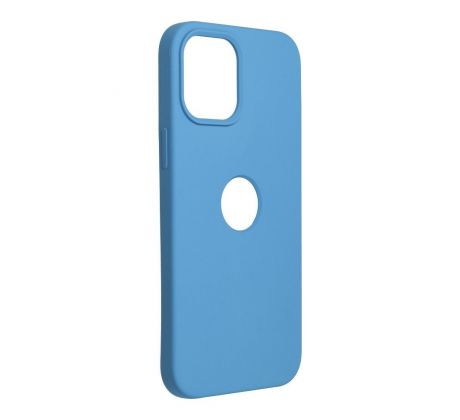 Forcell Silicone Case  iPhone 12 Pro Max tmavomodrý (with hole)