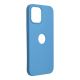 Forcell Silicone Case  iPhone 12 Pro Max tmavomodrý (with hole)