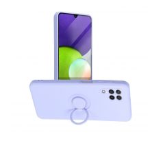 Forcell SILICONE RING Case  Samsung Galaxy A22 LTE ( 4G ) fialový