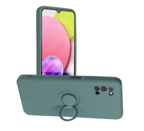 Forcell SILICONE RING Case  Samsung Galaxy A03S zelený