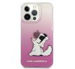 Original   KARL LAGERFELD  iPhone 13 Pro CHOUPETTE EAT GRADIENT PINK KLHCP13LCFNRCPI