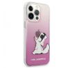 Original   KARL LAGERFELD  iPhone 13 Pro CHOUPETTE EAT GRADIENT PINK KLHCP13LCFNRCPI