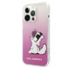 Original   KARL LAGERFELD  iPhone 13 Pro Max CHOUPETTE EAT GRADIENT PINK KLHCP13XCFNRCPI