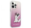 Original   KARL LAGERFELD  iPhone 13 Pro Max CHOUPETTE EAT GRADIENT PINK KLHCP13XCFNRCPI