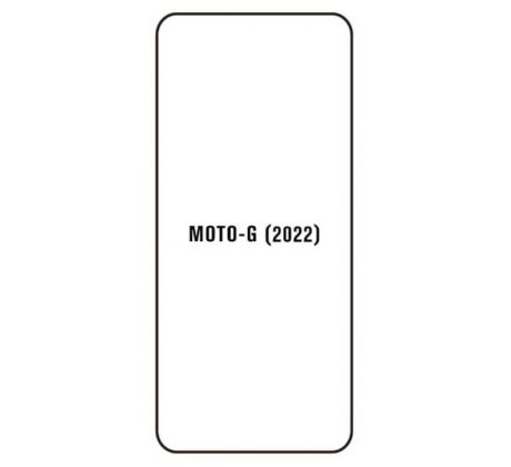 Hydrogel - ochranná fólie - Motorola Moto G (2022), typ výřezu 2