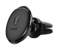 BASEUS MAGNETIC AIR VENT CAR MOUNT WITH CABLE CLIP BLACK