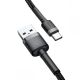 NABÍJECÍ A DATOVÝ KABEL BASEUS CAFULE TYPE-C CABLE 100CM GREY/BLACK