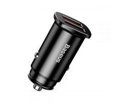 BASEUS MINI QC3.0 2-PORT USB CAR CHARGER BLACK