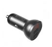 NABÍJEČKA DO AUTA BASEUS DIGITAL DISPLAY 2-PORT CAR CHARGER GREY